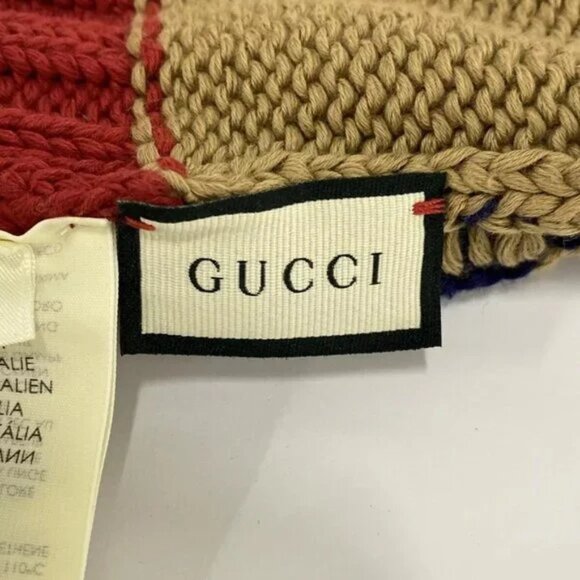 100% Authentic GUCCI Brown Red Navy Cotton Hat 194-111524 GUCCI NY YANKEES BASEBALL CAP EMBROIDERED BUTTERFLY APPLIQUE  main image 3